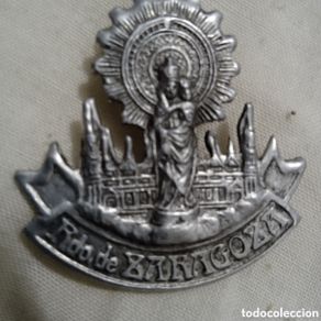 Antiques: Aguja solapa LA VIRGEN DEL PILAR _ LA PILARICA de Zaragoza
